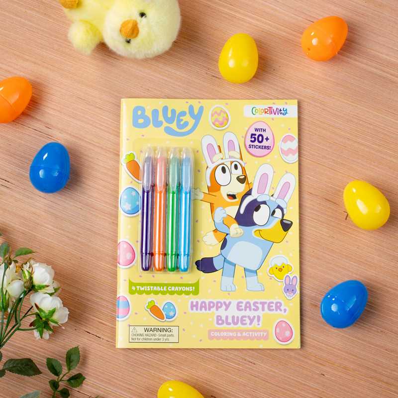 Bluey Colortivity: Happy Easter, Bluey! Paperback Book