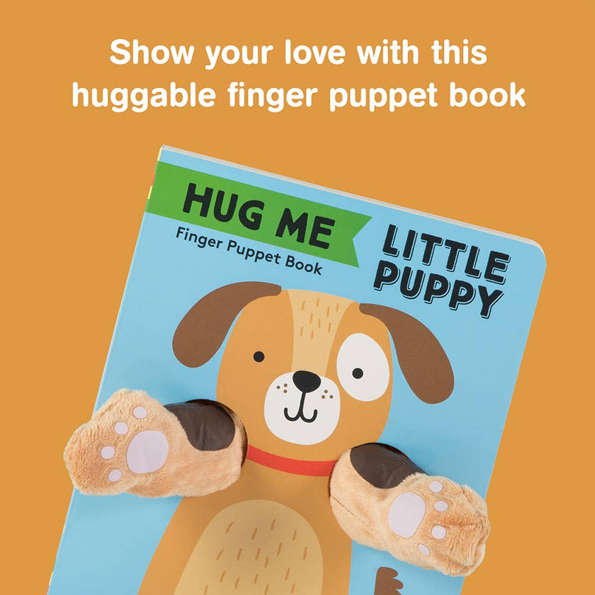 Finger Puppet Board Book- Hug Me Little Puppy