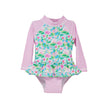 Baby Girls UPF50+ Alissa Infant Ruffle Rash Guard Swimsuit