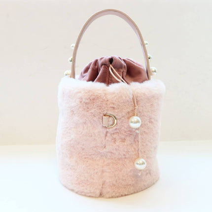 Furry Bucket Purse