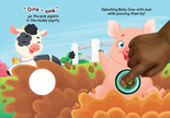 Baby Barnyard - Children's Rattle and Read Interactive Sensory Board Book with Spinning Rattle