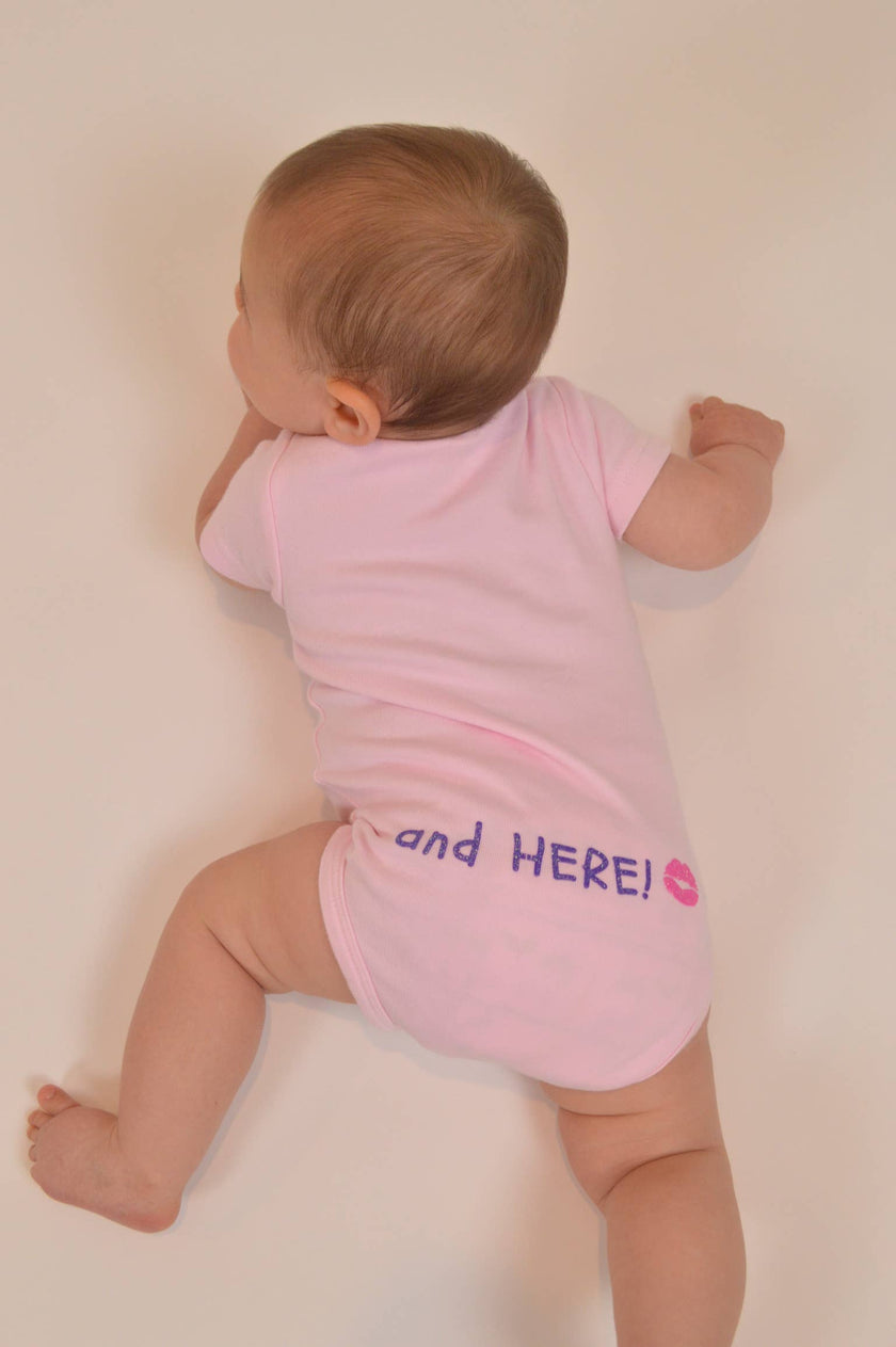 Mommy Was Here Pink Onesie