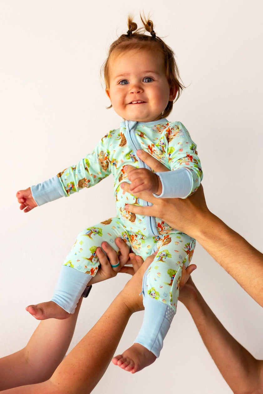 Tree House Tea Party Bamboo Convertible Footie