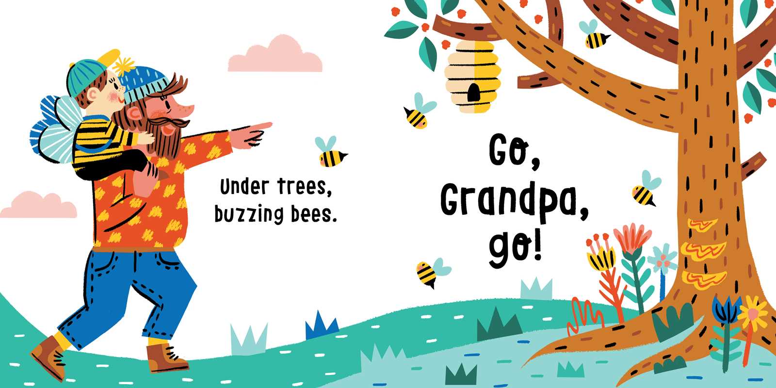 Go, Grandpa, Go! Board Book