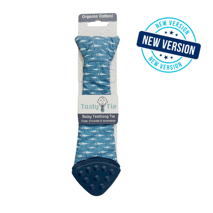 Shark Tasty Tie Teether, Crinkle Toy