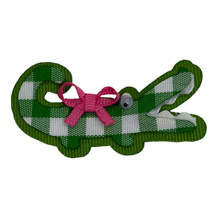 Alligator Gingham Bow