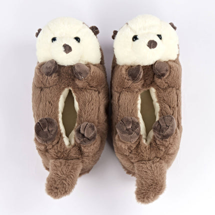Otter One | Kid's Funny Fluffy Non-Slip Slippers
