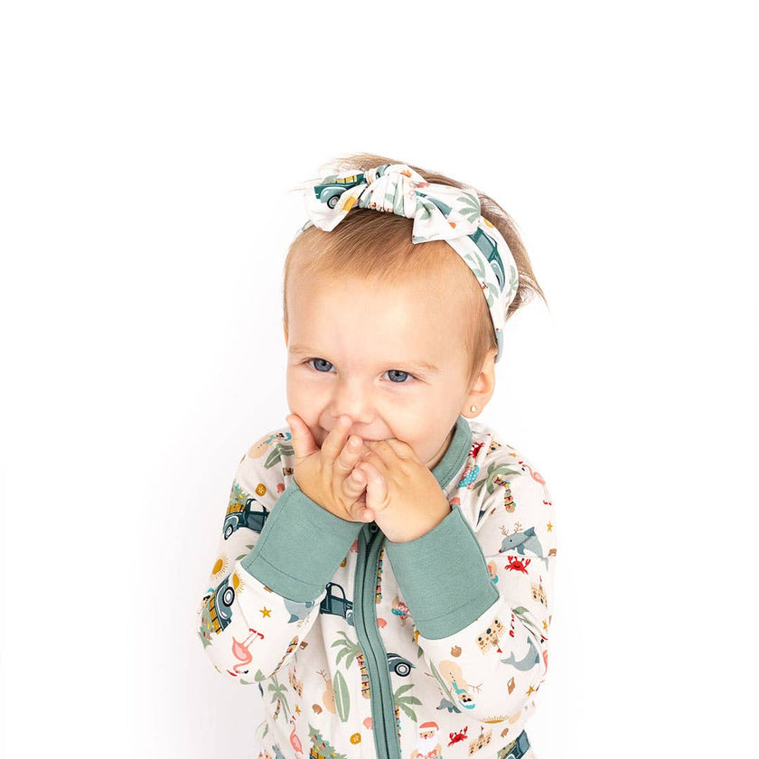 Coastal Christmas Baby Headband