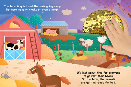 It's Pasture Bedtime- Sensory Storybook with 2-Way Sequins