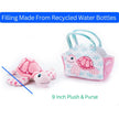 Plush Animal Set with Purse - Sea Turtle Pink