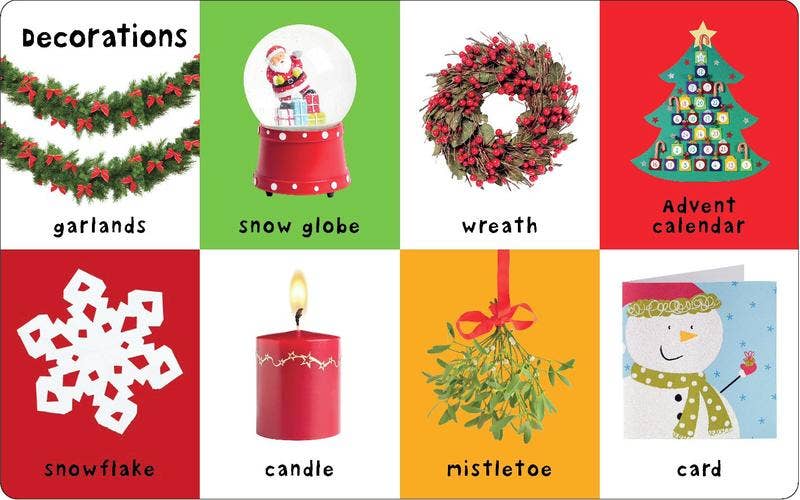 First 100 Christmas Words Board Book