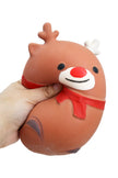 JUMBO 6 Inch Christmas Reindeer Fluffy Slime Filled Squishy Toy