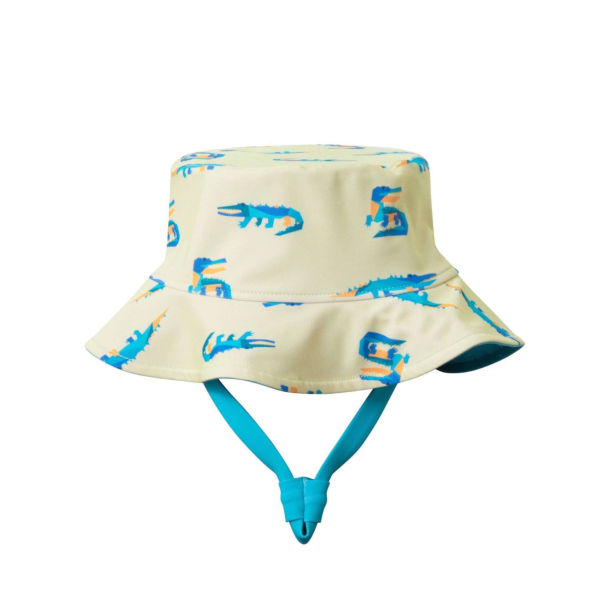 Infant Boys Long Sleeve Swim Romper W/ Hat | Lime Gator