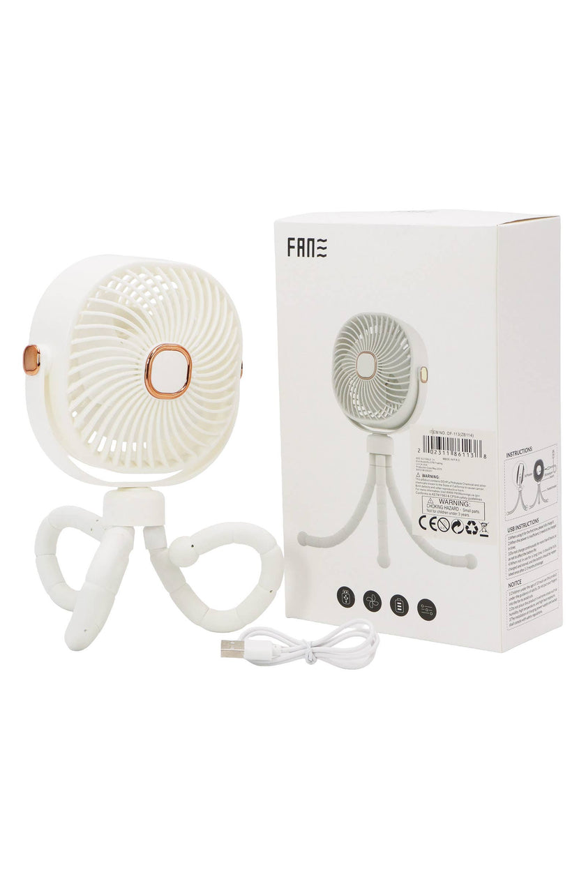 Matte Pastel Led Flexible Leg Electric Fan - Assorted