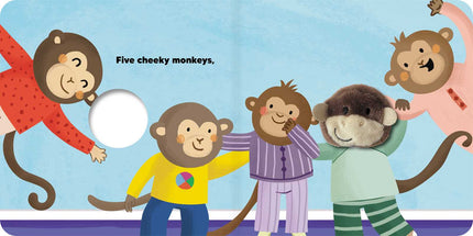 Five Cheeky Monkeys: Finger Puppet Book