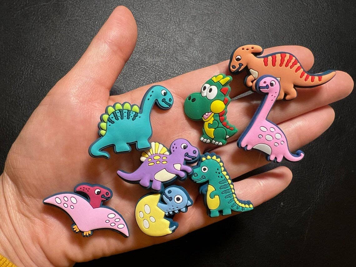 DELETE DUPLICATE Pick your own Cartoon Dinosaurs shoe charms