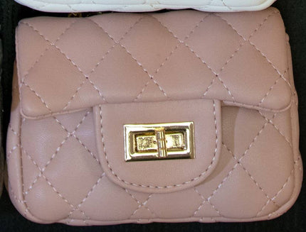 Quilted Purse with Gold Chain