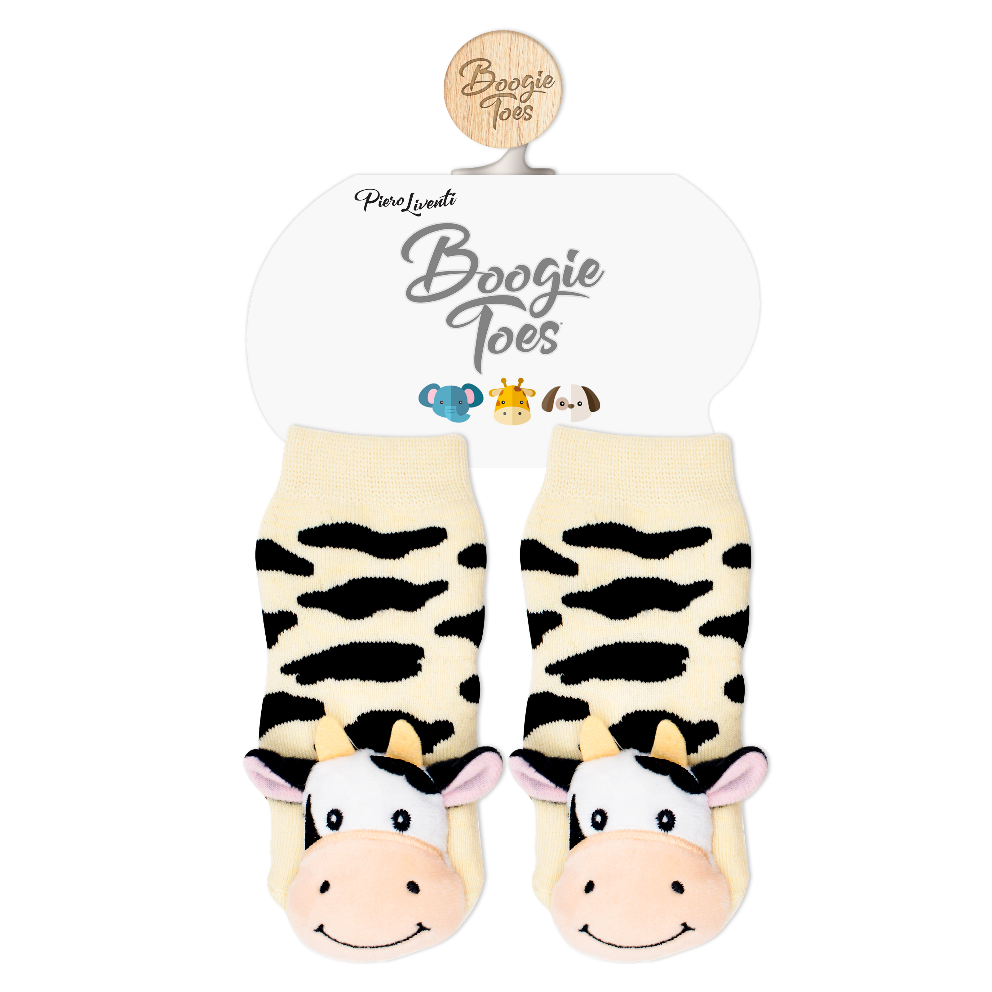Bella The Cow Boogie Toes - Baby Rattle Socks