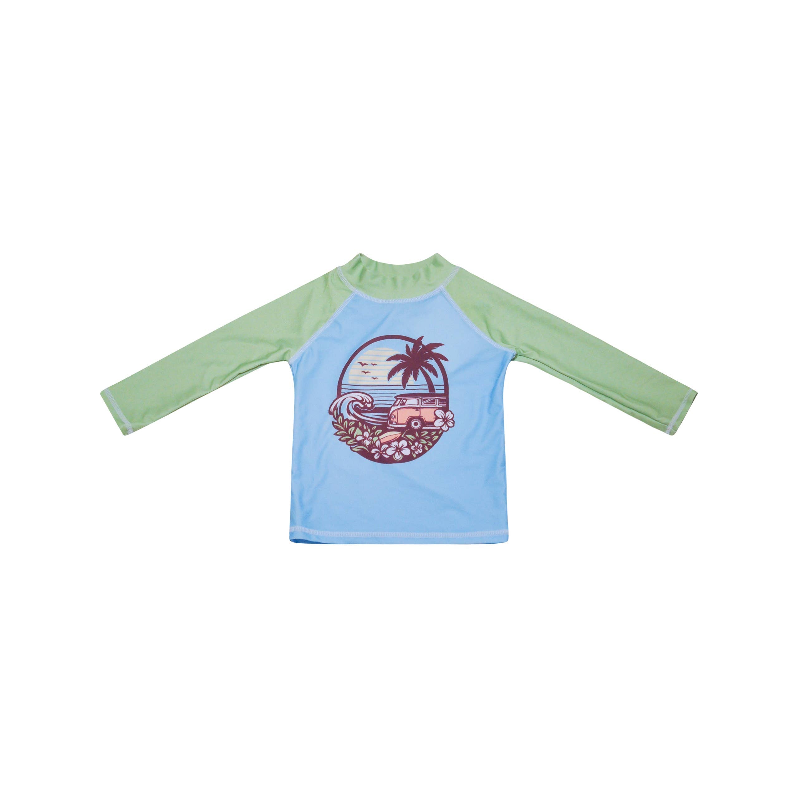 Kids UPF50+ Graphic Rash Guard Swim Top for Boys