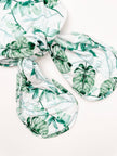 Tropical Leaf Newborn Knotted Gown
