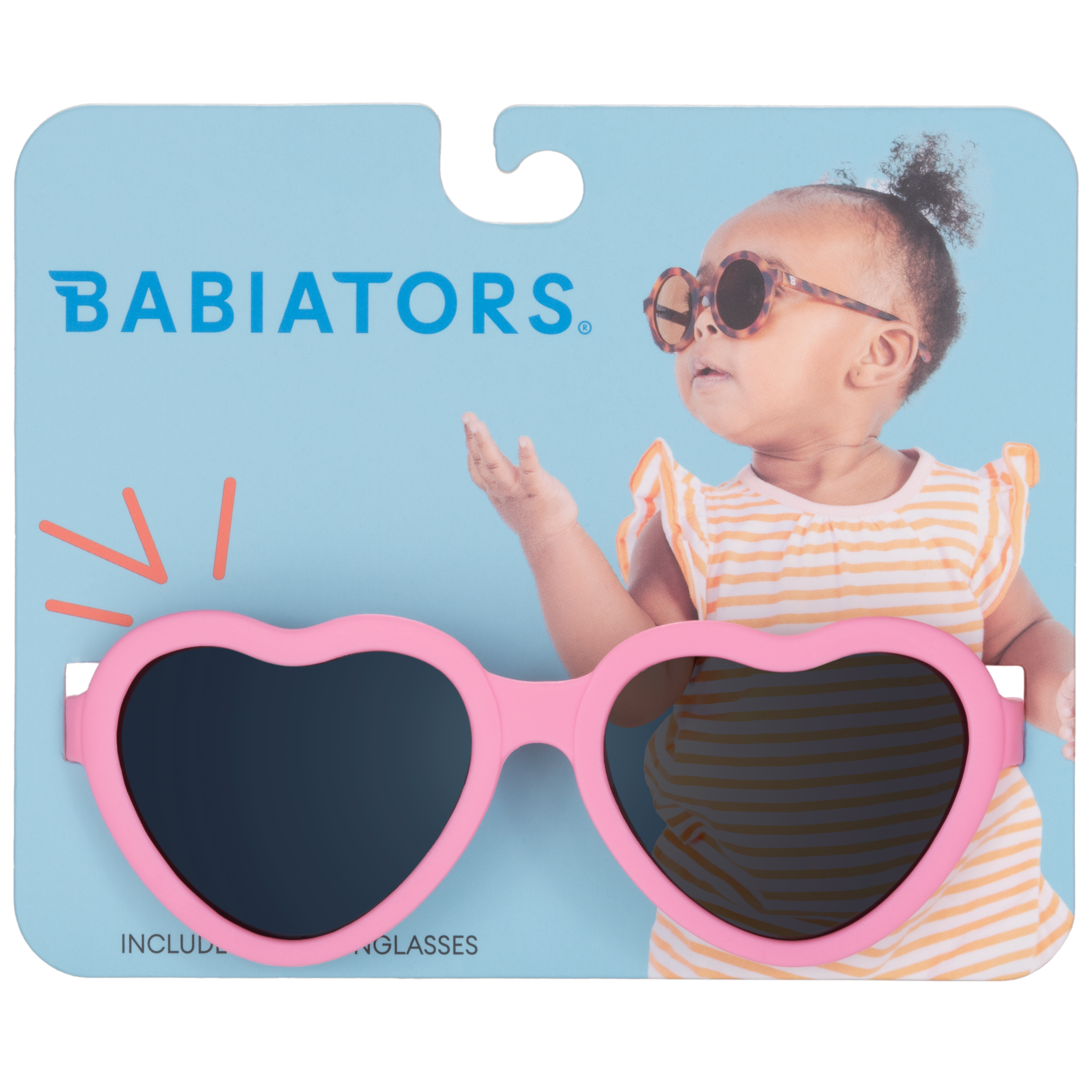 Candy Pink Heart Baby Sunglasses