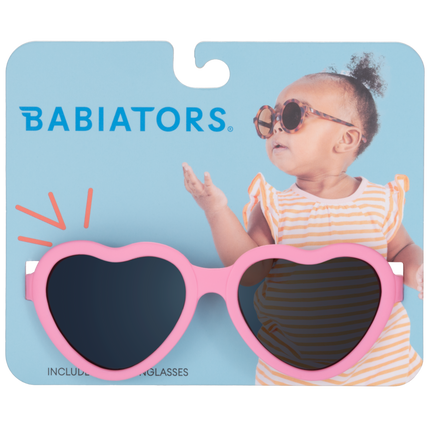 Candy Pink Heart Baby Sunglasses