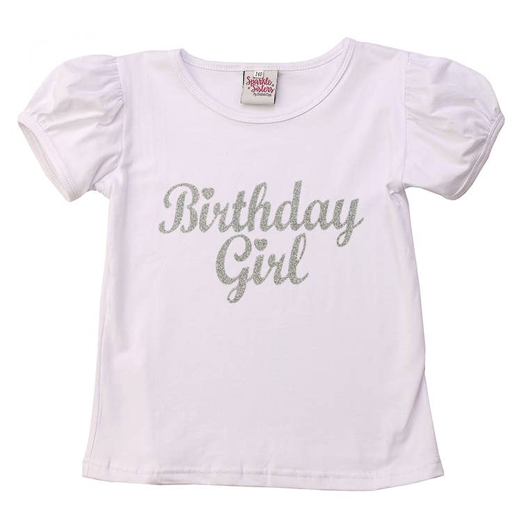 Birthday Girl Puff Sleeve Tee