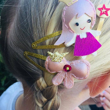 Princess Trio Hair Clips- Pretty pinks