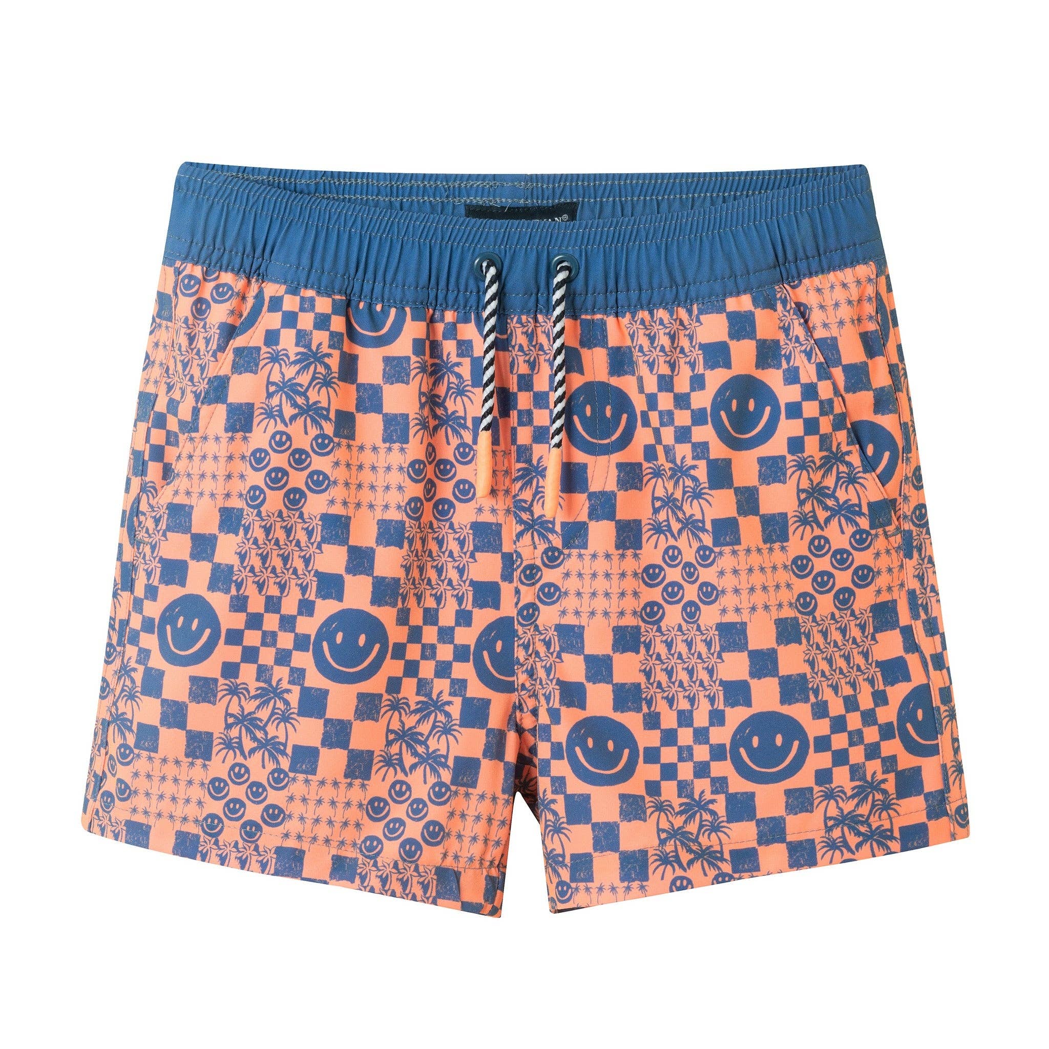 *Boys Long Sleeve Rashguard Set | Checker Icon