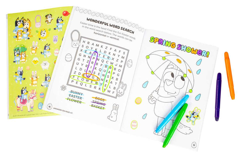 Bluey Colortivity: Happy Easter, Bluey! Paperback Book