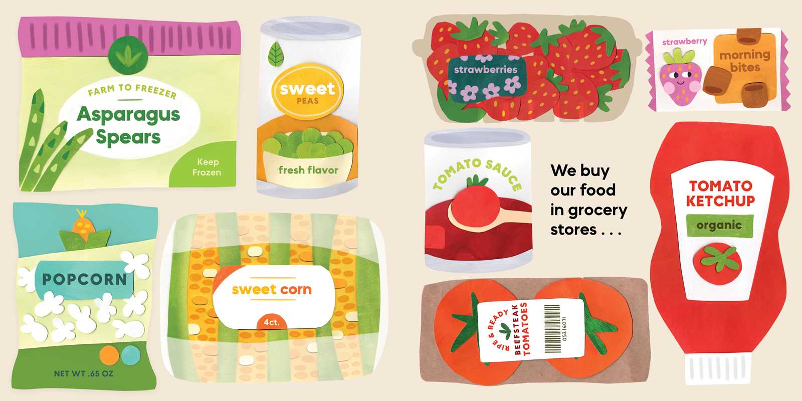 Our Food Grows Hardcover Book