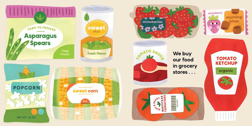 Our Food Grows Hardcover Book
