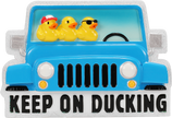 Keep on Ducking Jeep Personalized Ornament