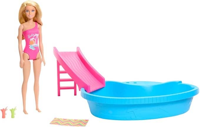 Barbie Doll and Pool with Accessories Toy