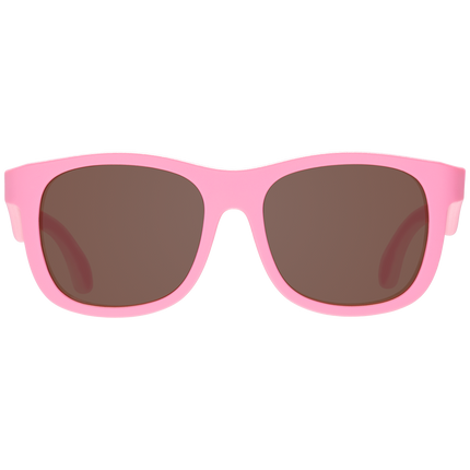 Candy Pink Navigator Sunglasses with Amber Lenses