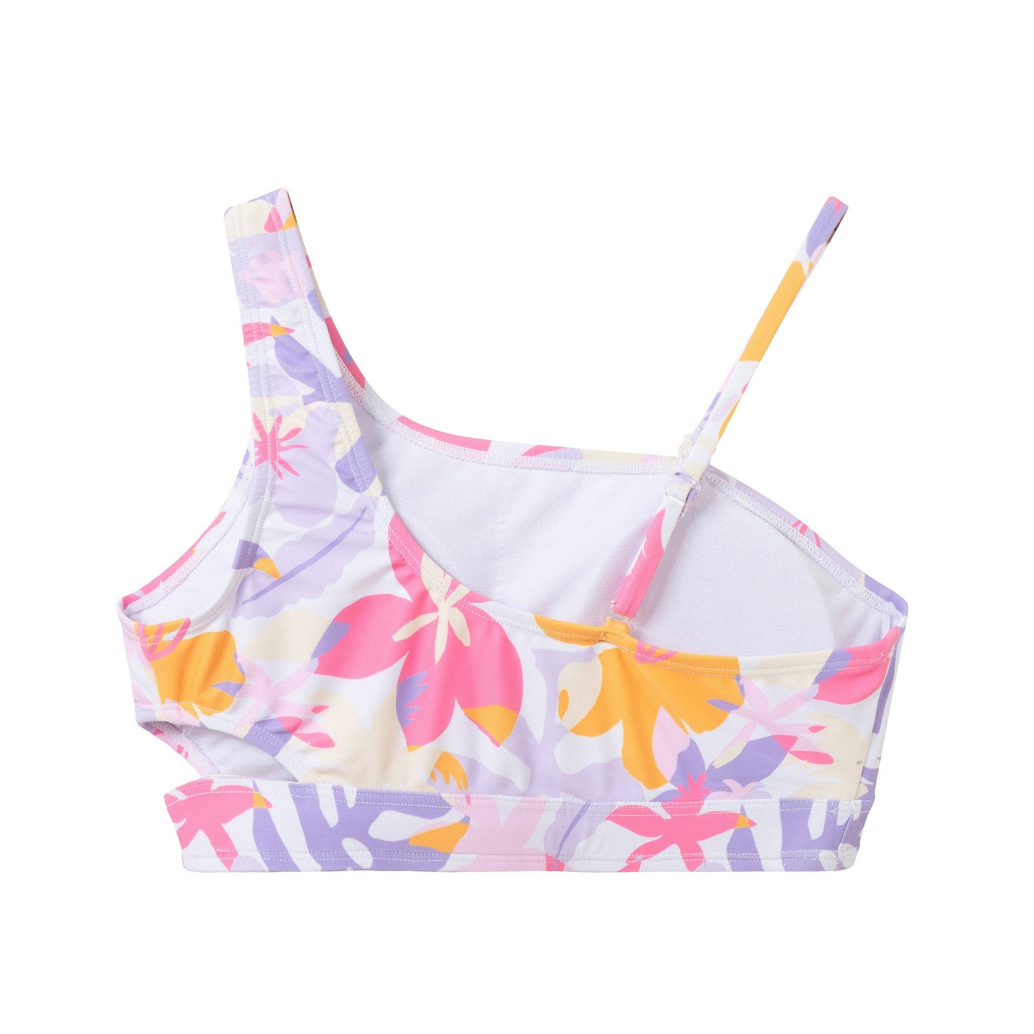 Tween Girls Asymmetrical Bikini | Palm Print