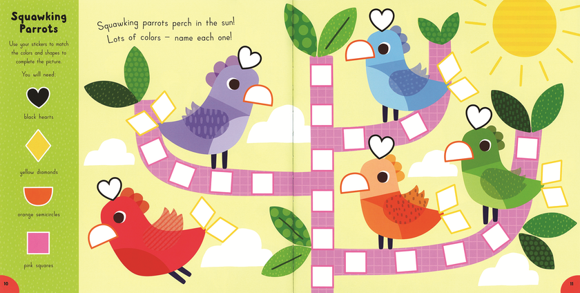 Match and Stick: In the Jungle Sticker Book