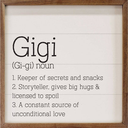 Gigi Definition Sign