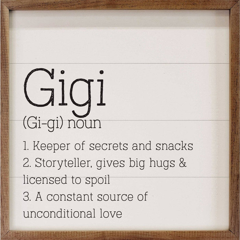 Gigi Definition Sign