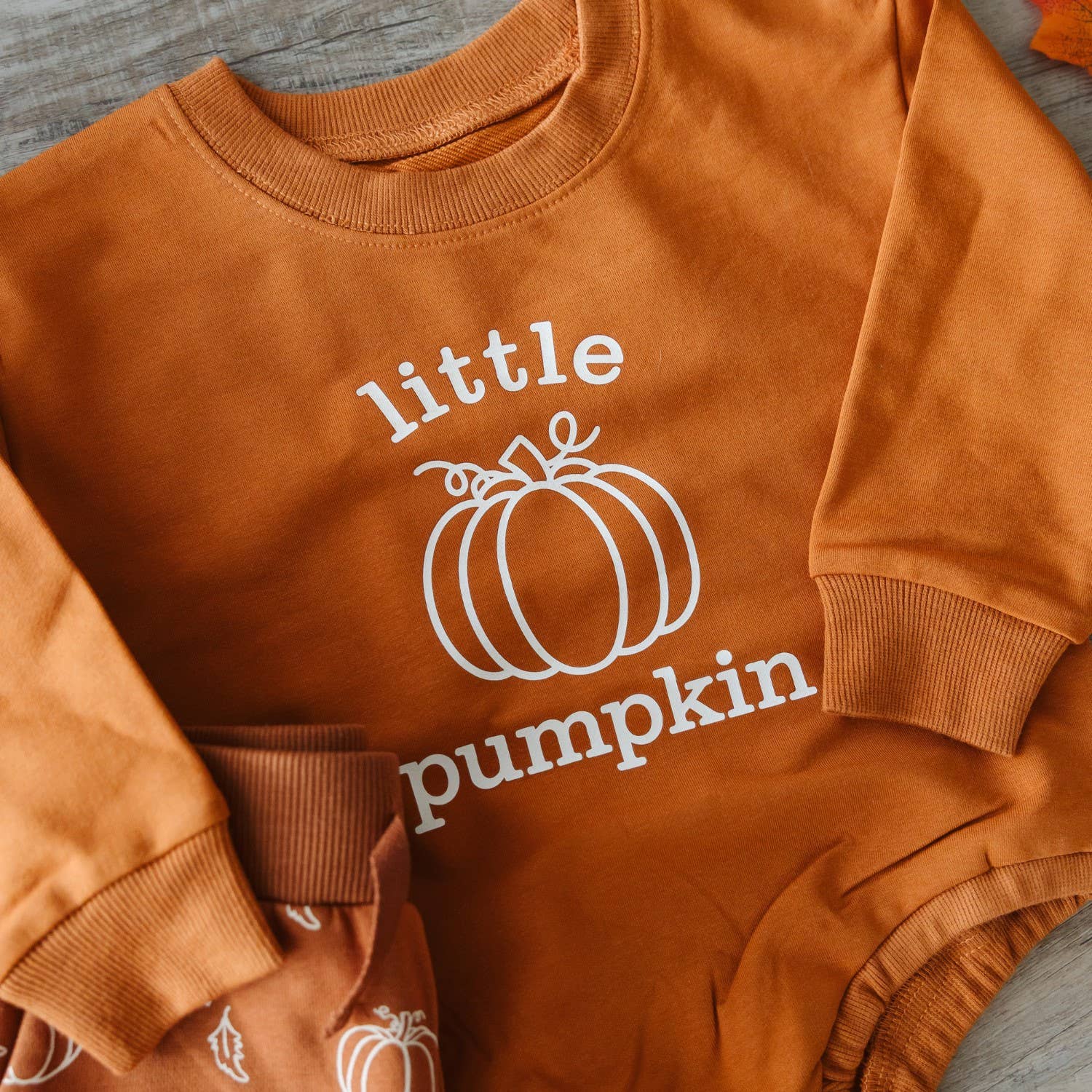 Little Pumpkin Long Sleeve Romper - Baby Clothes - Fall