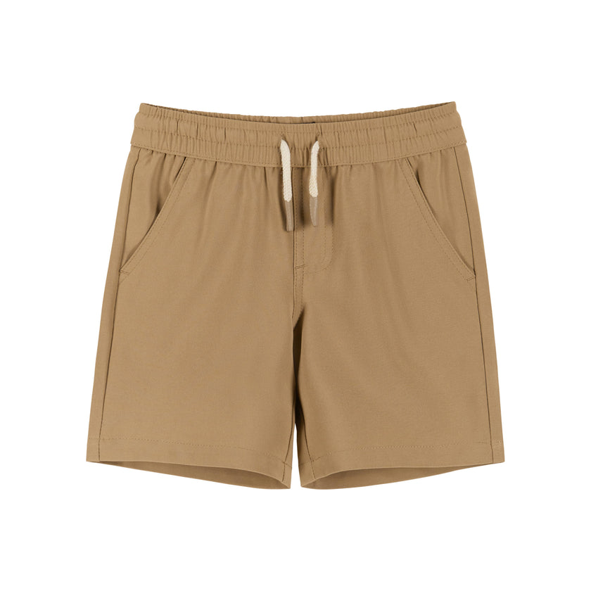 Boys Toddler Short Sleeve Knit Buttondown & Shorts Set
