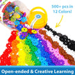 Brain Flakes 500 Piece Interlocking Plastic Disc Set | Stuffed Animal Plush