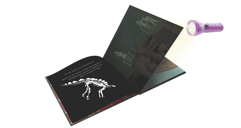 Shine-A-Light, Dinosaurs Hardcover Book