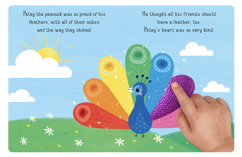 Peacock's Rainbow Feathers Book