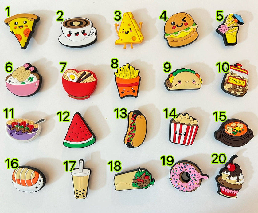 Food Shoe Charms