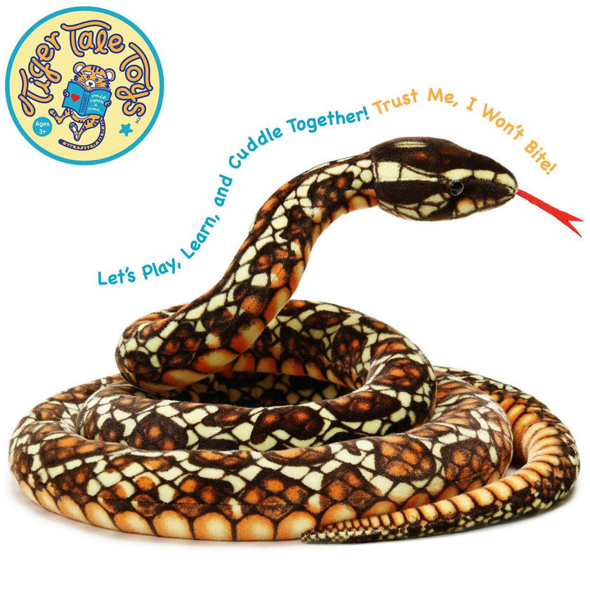 Bernard The Brown Python | 114 Inch Stuffed Animal Plush