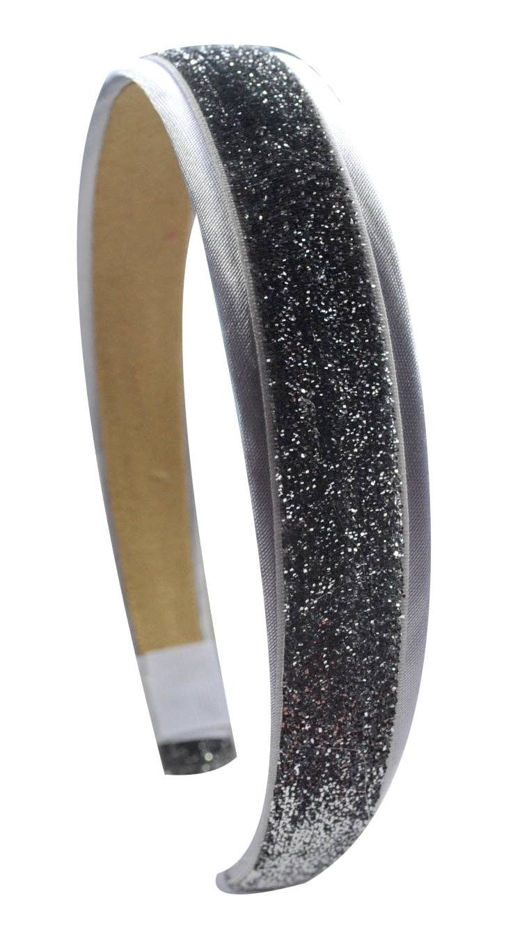 Satin Glitter Sparkle Arch Girls Headband - Assorted