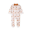 Forest Animals Baby Zippered Footie Jumpsuit -Organic Jersey