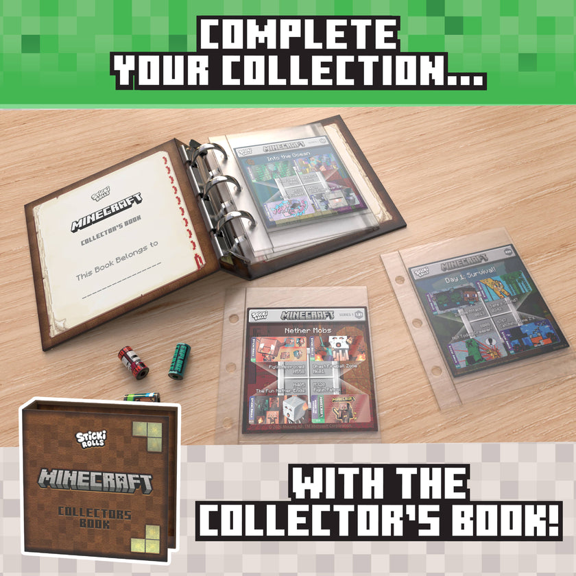 Sticki Rolls Minecraft Collector's Book