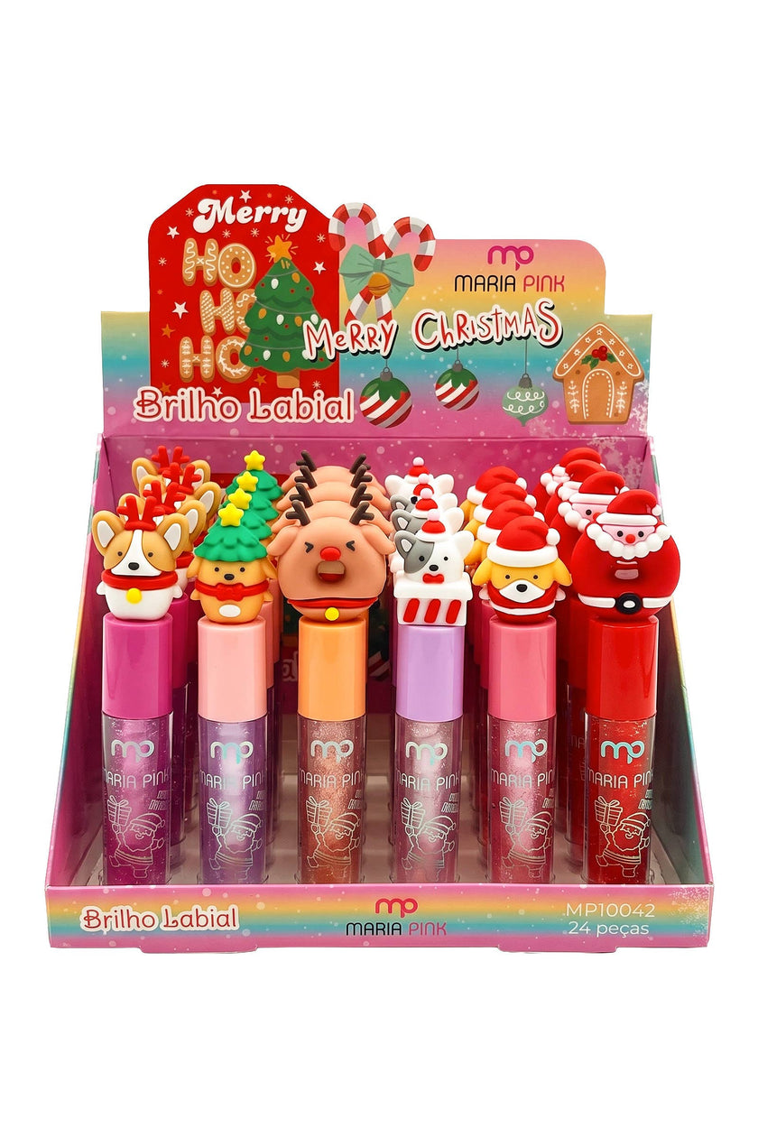 3D Cute Christmas Characters Tint Shimmer Lip Gloss